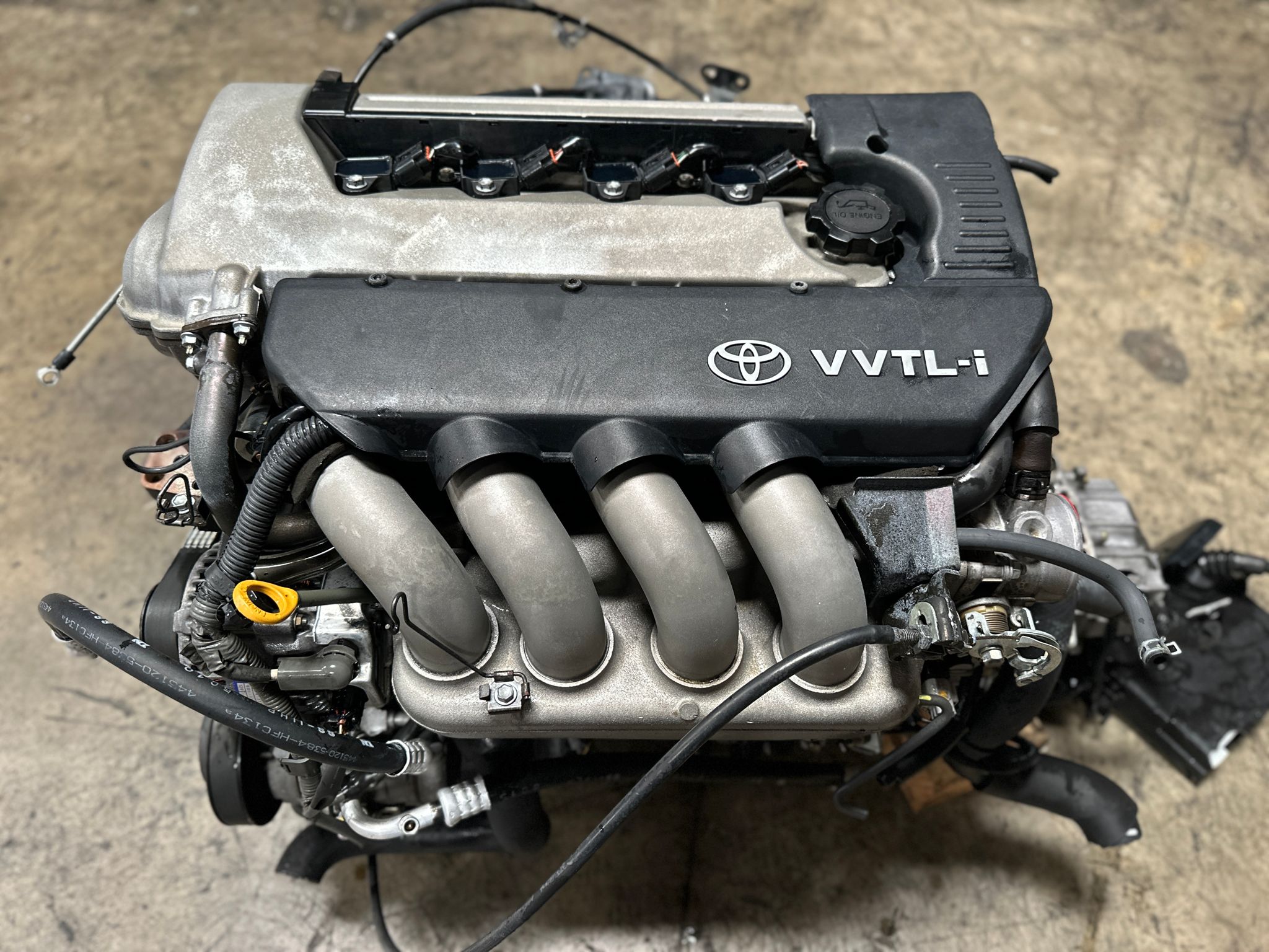 JDM TOYOTA CELICA GTS MATRIX XRS 2ZZ 2ZZGE VVTI ENGINE MOTOR WITH 6 SPPED M/T TRANSMISSION 1.8L